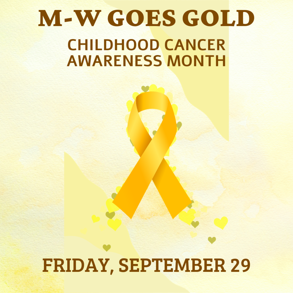 M-W goes gold square graphic