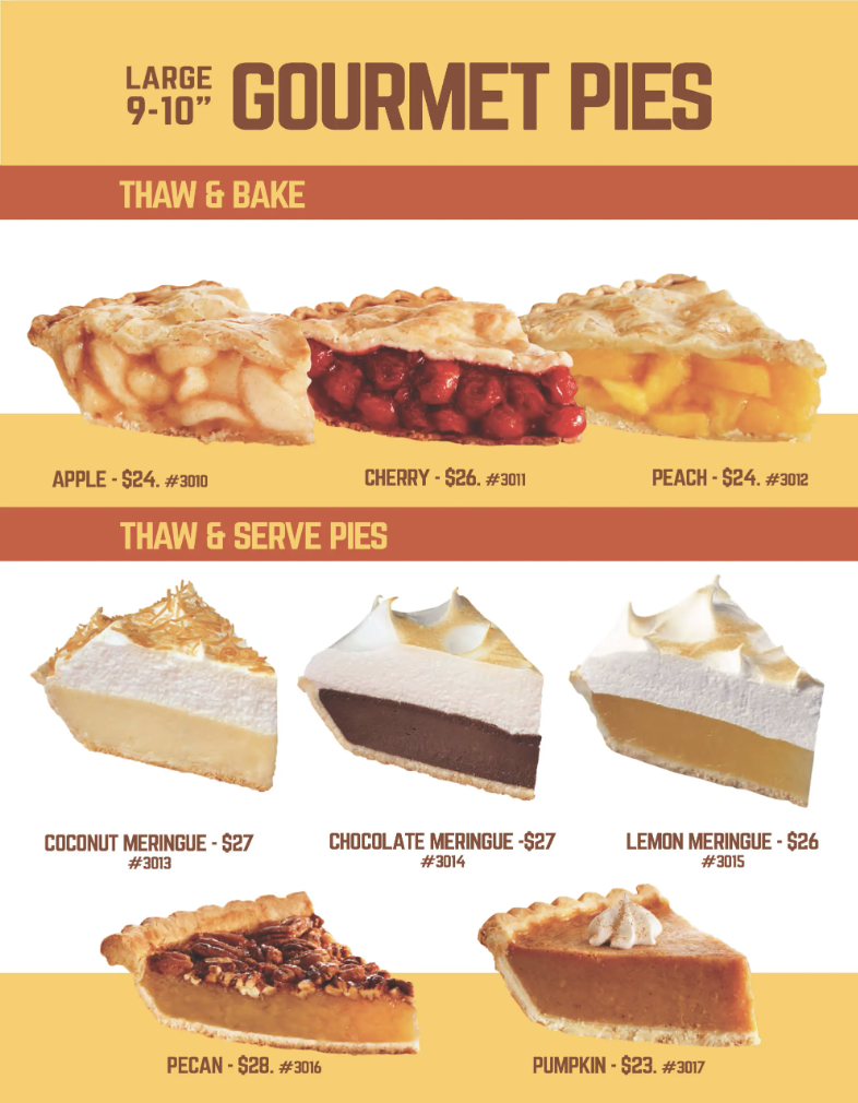 Pies and Cheesecakes