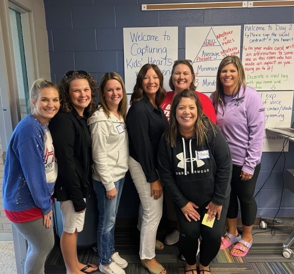 Teachers attended Capturing Kids Hearts with trainer Karen Duling at Greenbush in Lawrence, KS.   🔴🔵  #HESRedHawks #USD415 #RedHawkReady #Hiawathaks #HiawathaKansas #VisitHiawatha 🔴🔵