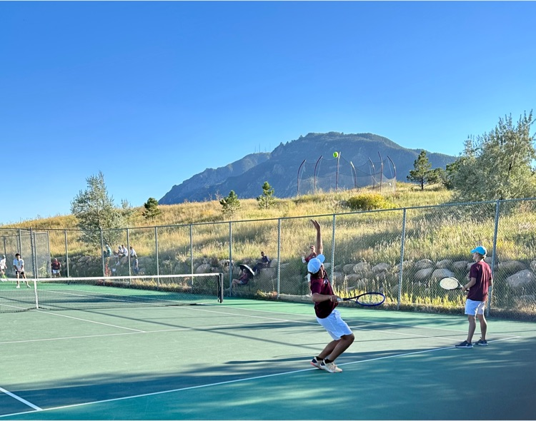 Strong performance by CMHS at this afternoon's round one of Colorado's 4A Boys State Tennis Tournament - Go Hawks!