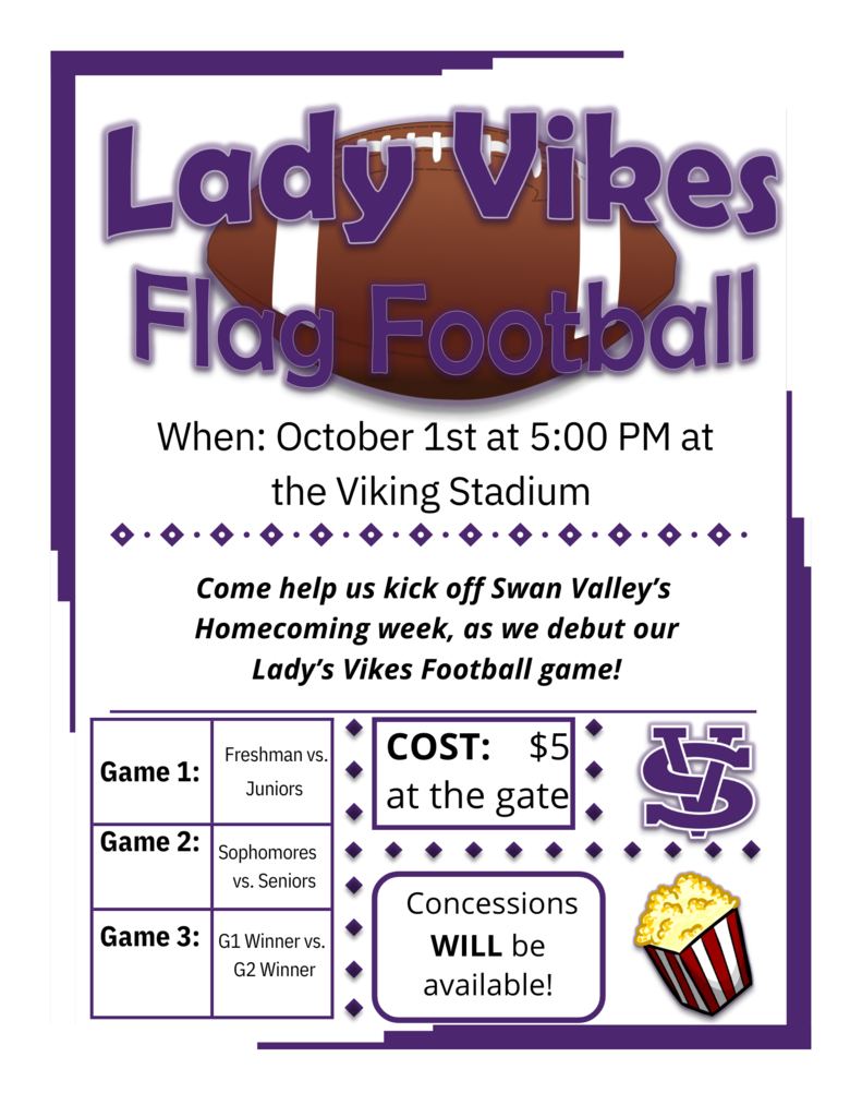 Lady Vikes Football Game