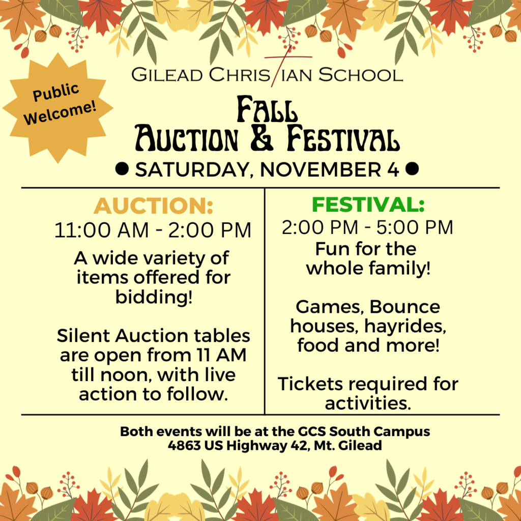Fall auction and festival