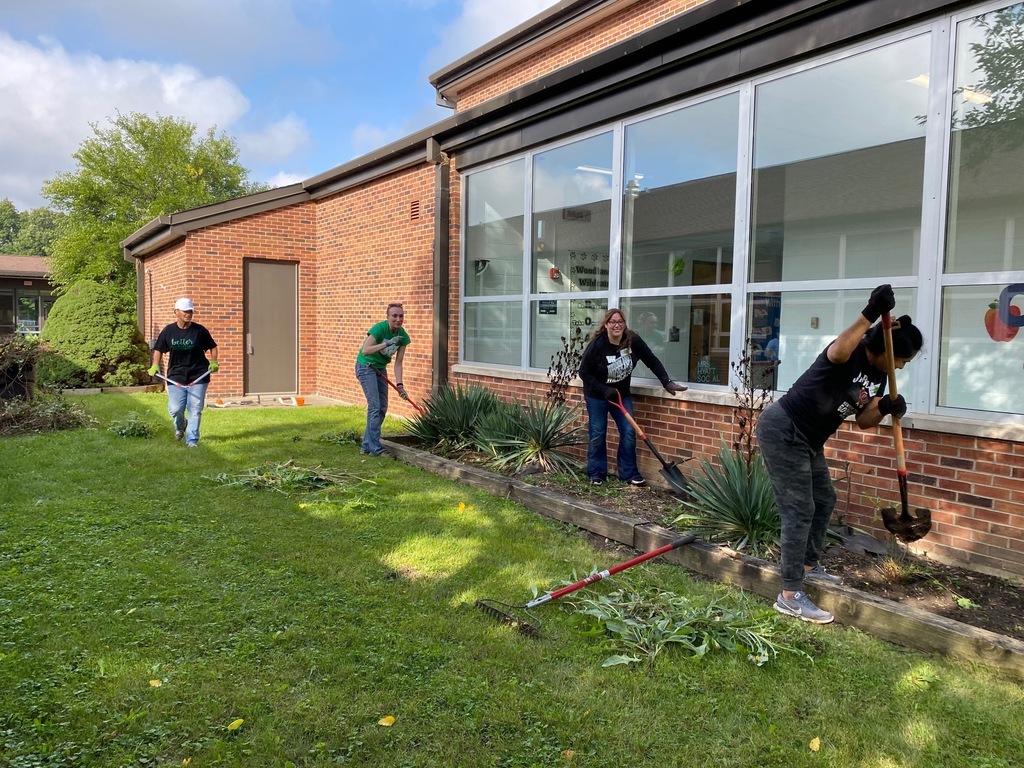 volunteers landscape the butterfly garden