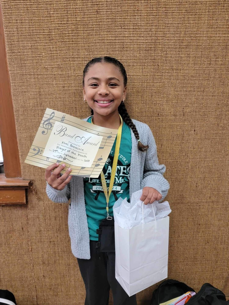sept band player of the month