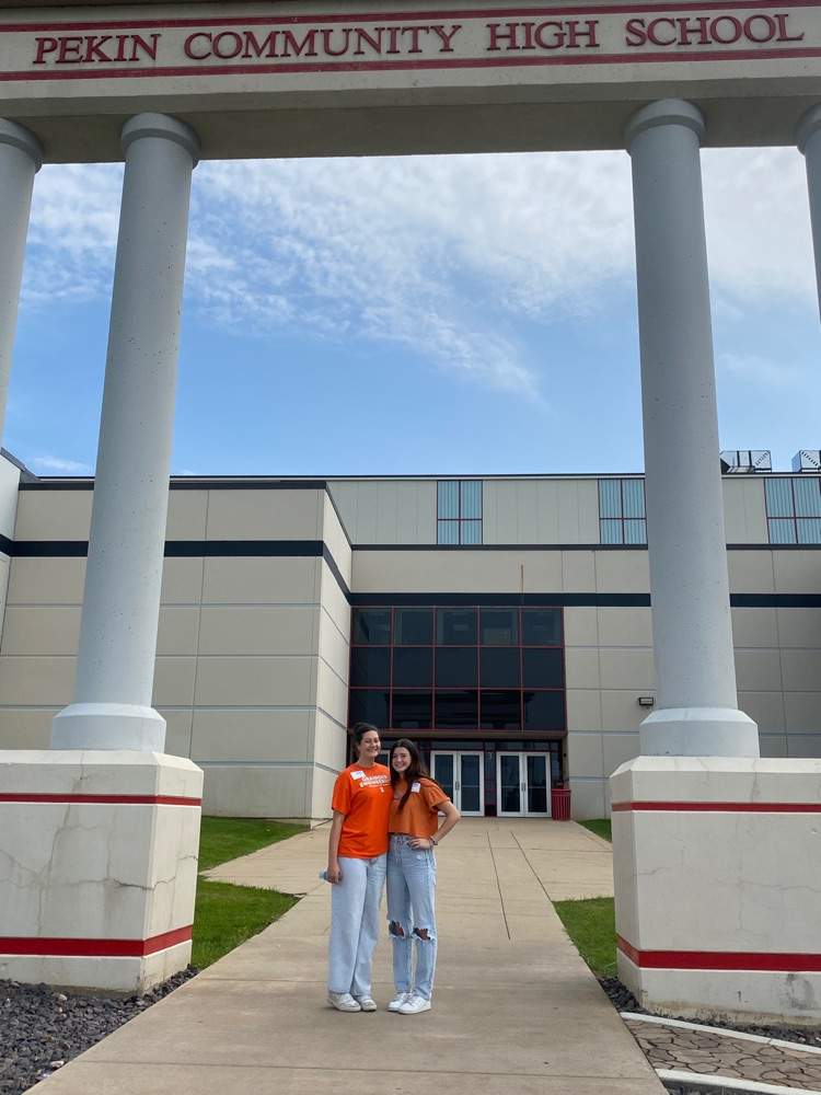 PCHS Once a Dragon, Always a Dragon! Maia was TOTALLY impressed by our campus. :) 
