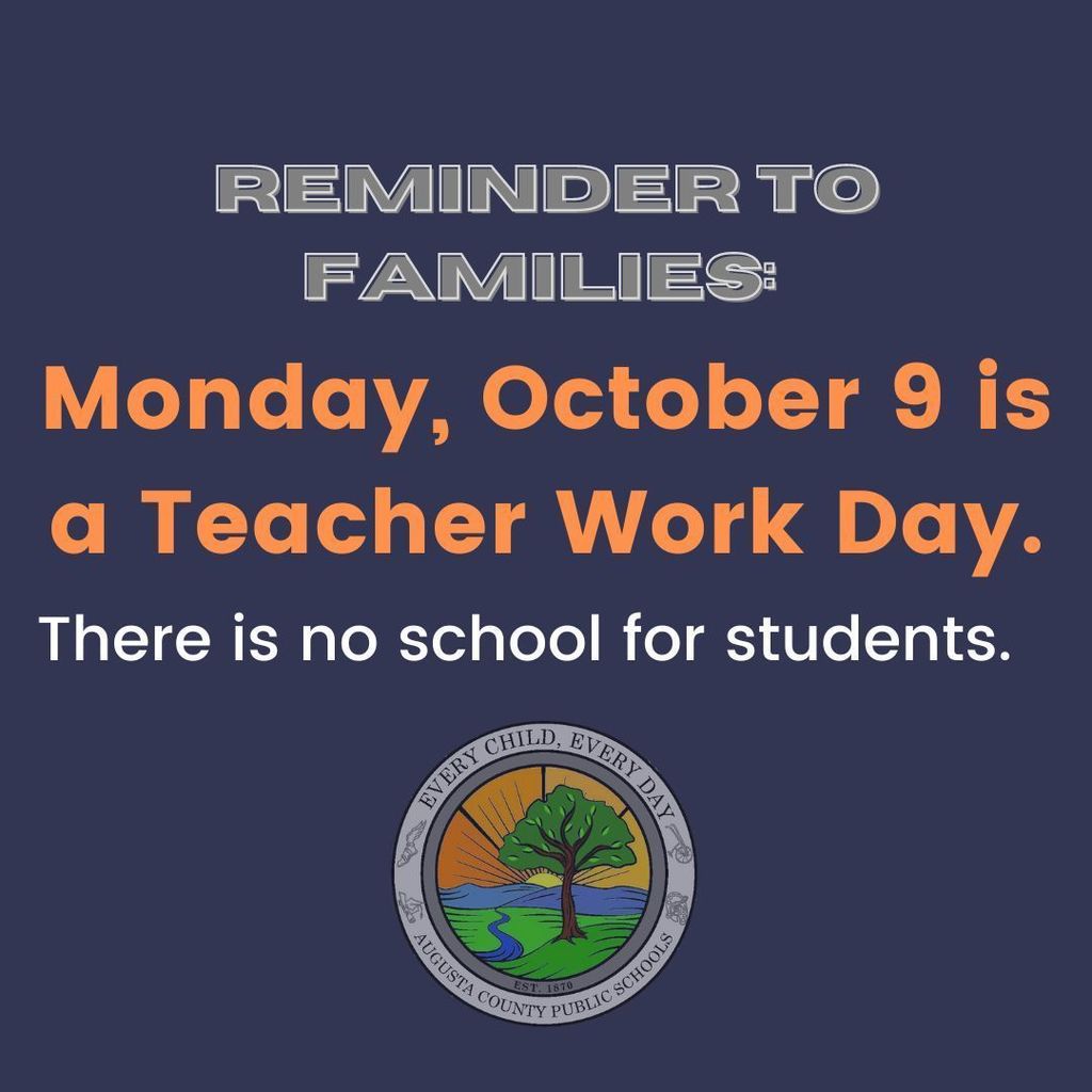 Oct 9 - no school