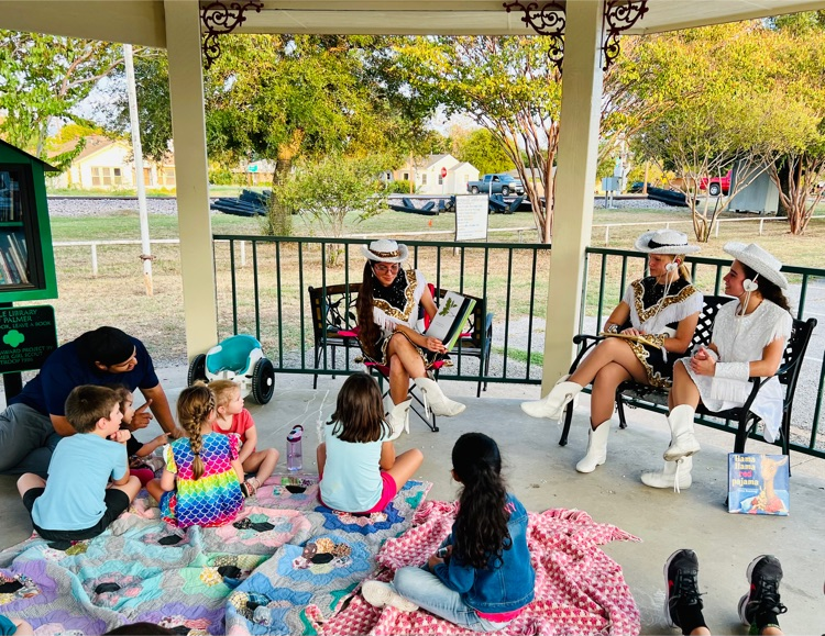 Belles at Story Time on the Square 