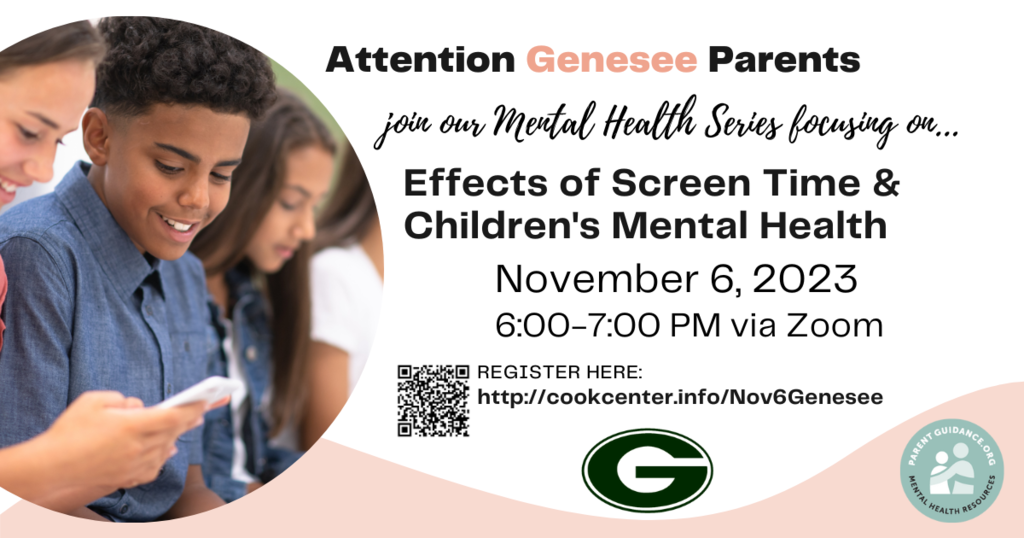 Effects of Screen Time flyer