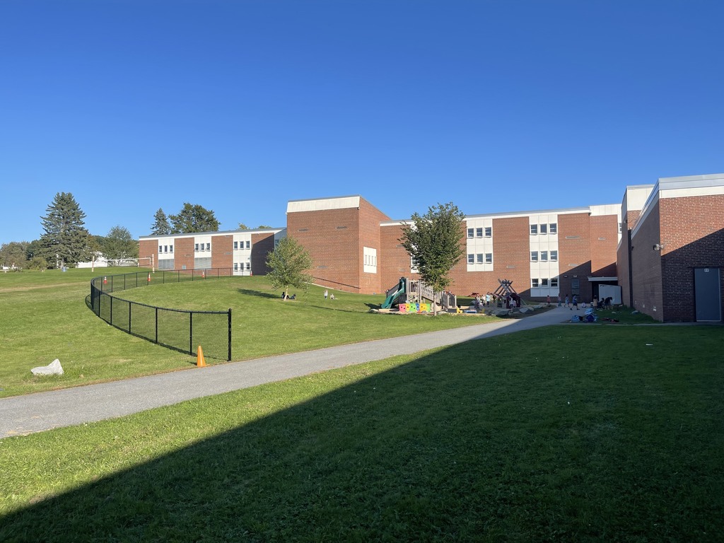 New fencing around playground behind the high school