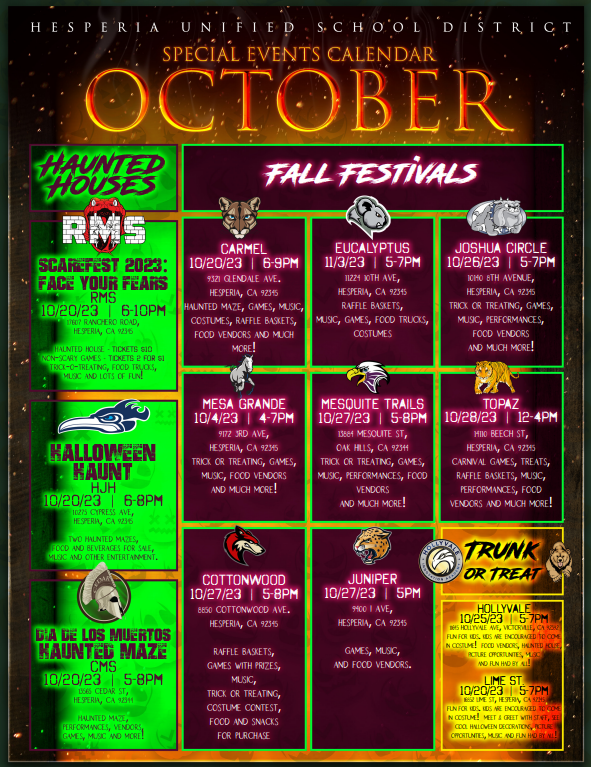 Fall Festival flyer