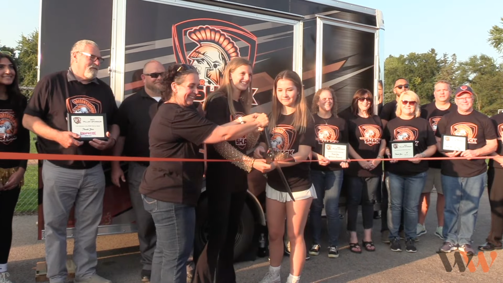 Ribbon cutting for the Shack