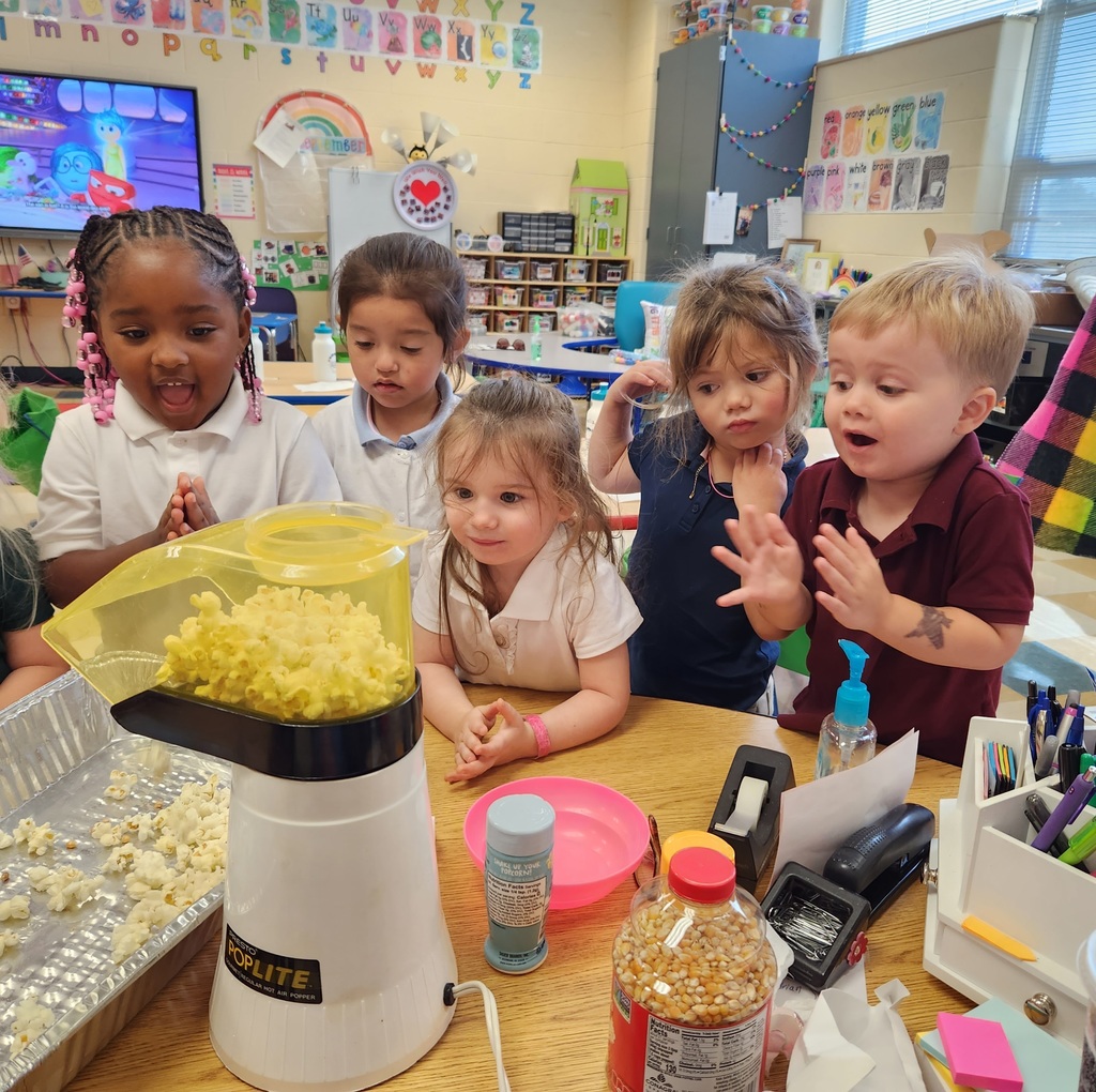 students watching popcorn pop