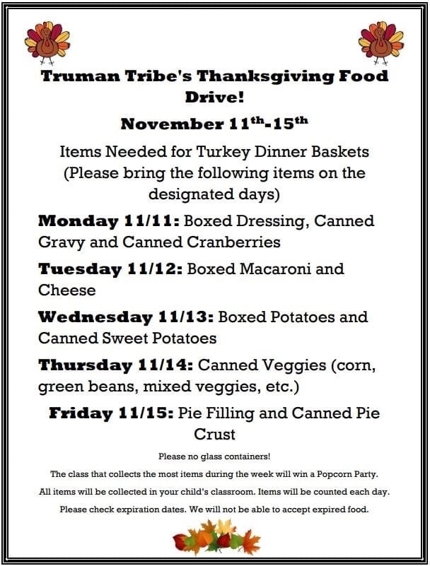 Thanksgiving Food Drive 