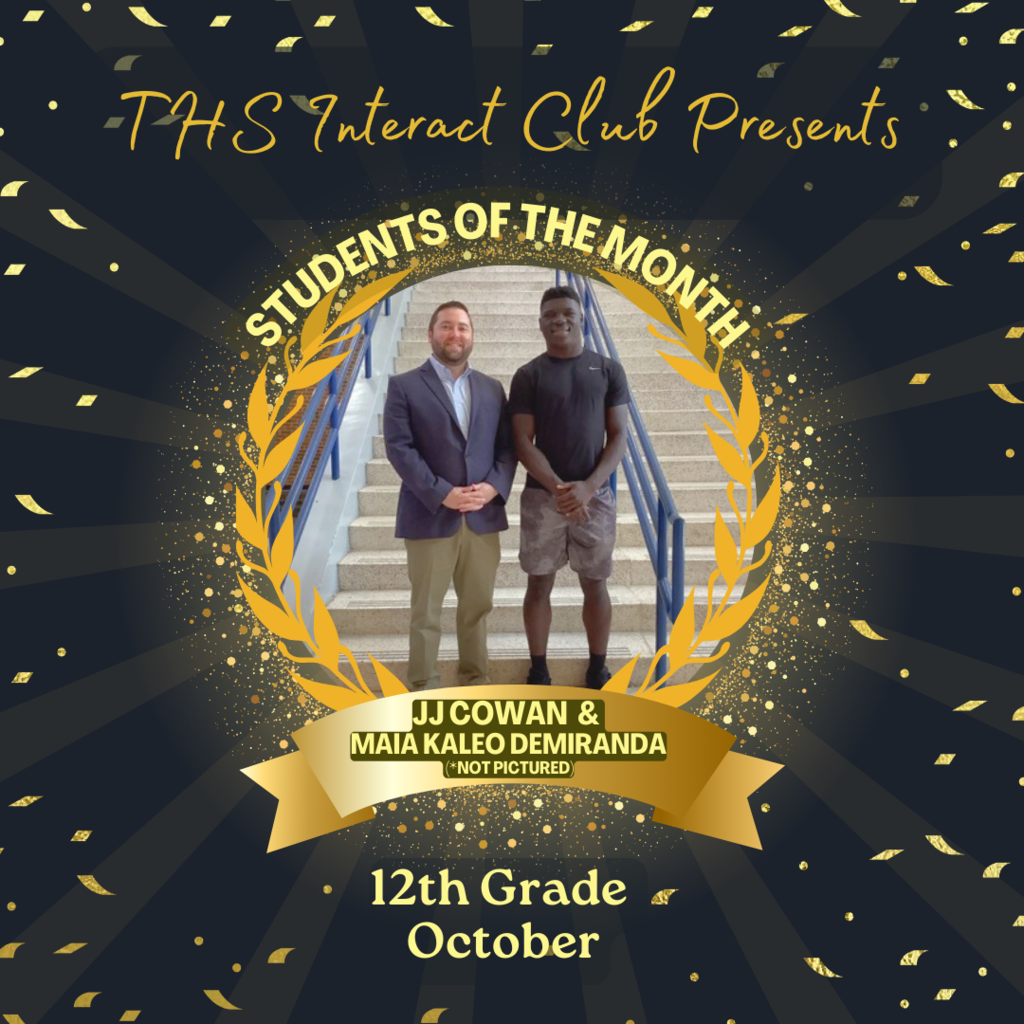 12th grade student of the month October 23