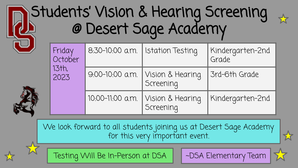 DSA Vision & Hearing Screening