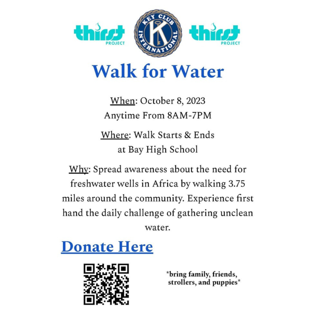 Walk for Water flyer 2023