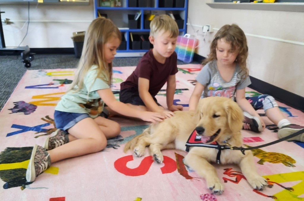 Dogs visit students and staff at BPS