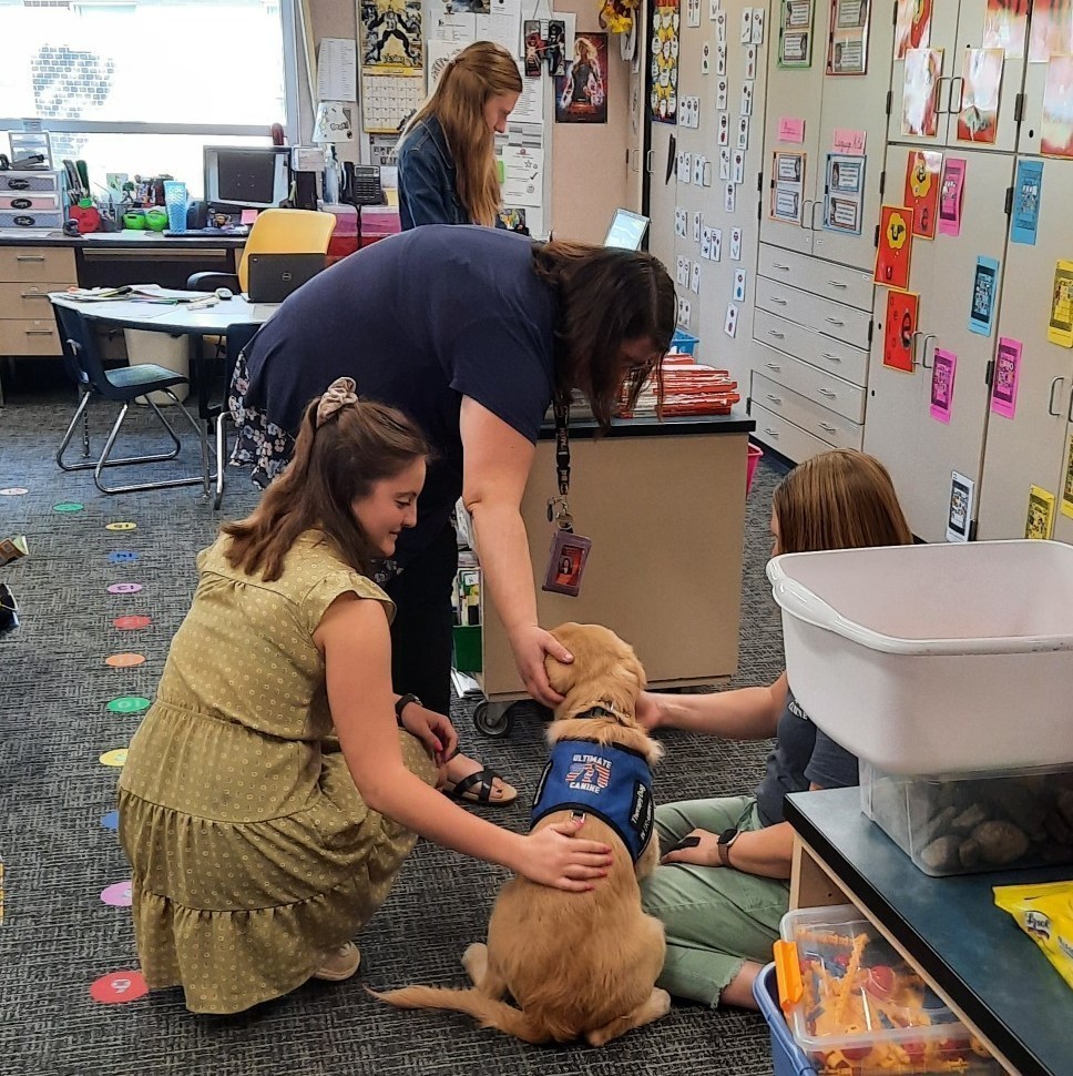 Dogs visit students and staff at BPS