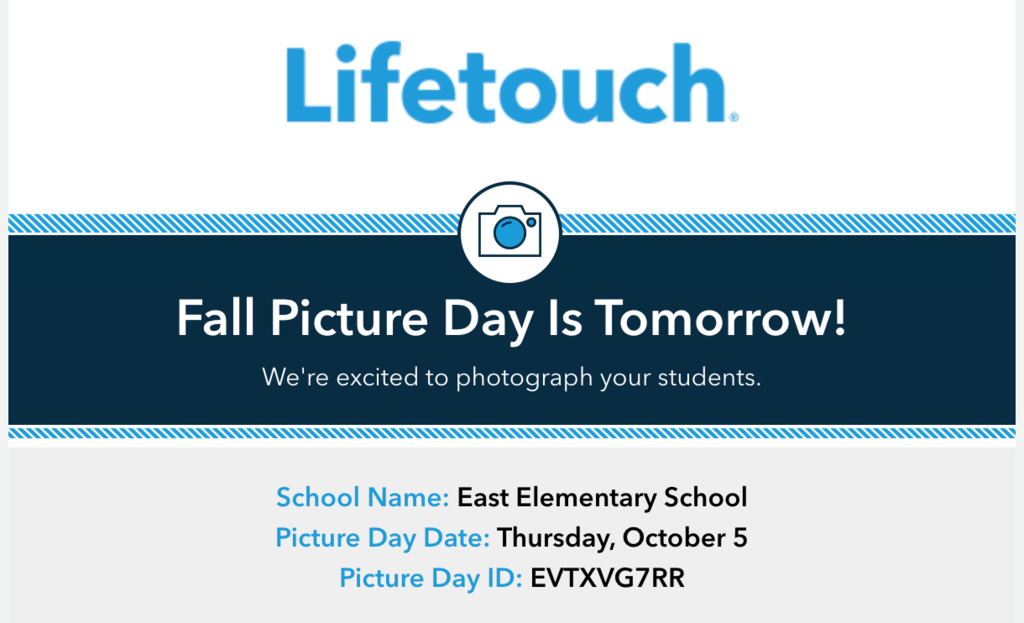picture day code from Lifetouch