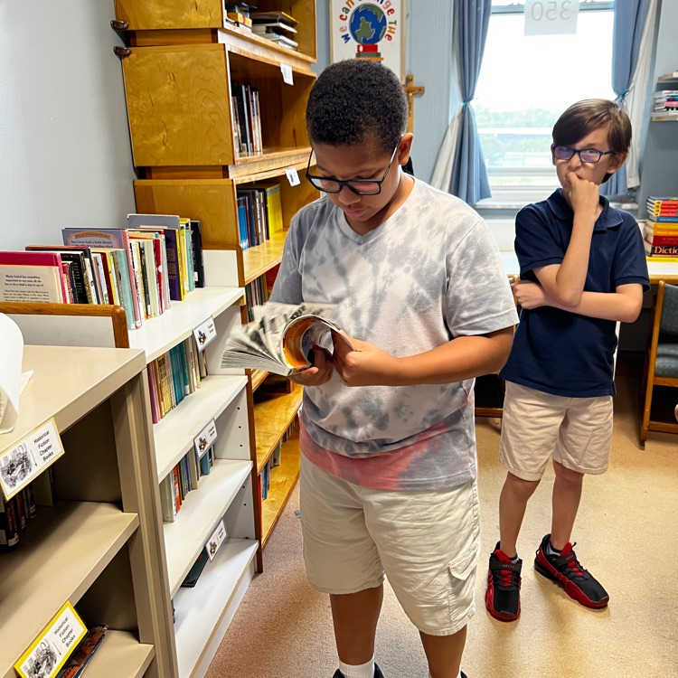 Ms Kindra and Ms. Nanci’s classes visited the library today. Everybody loves to go to the library