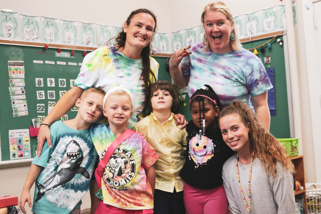 Students with 3 staff