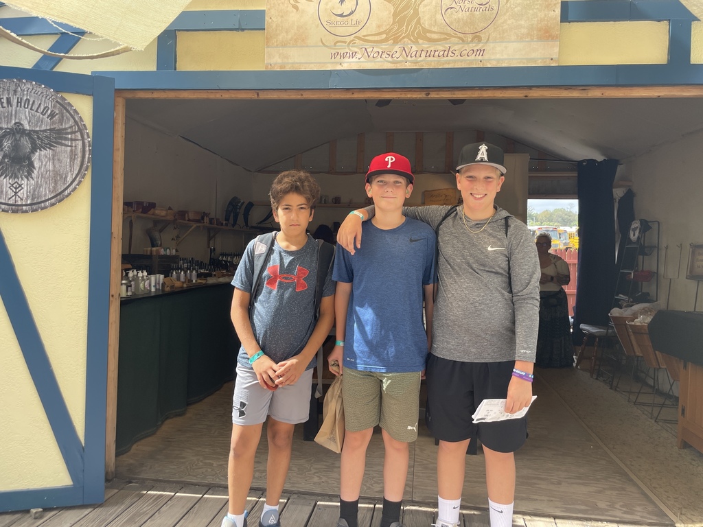 Seventh grade students enjoying the Renaissance Fair