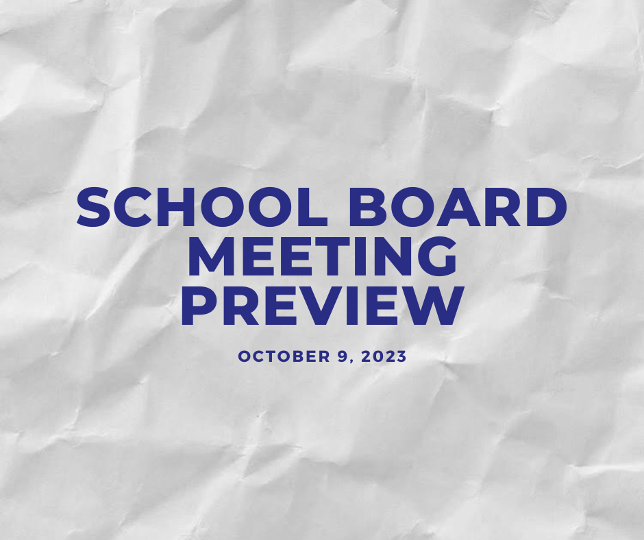 School Board Meeting Preview