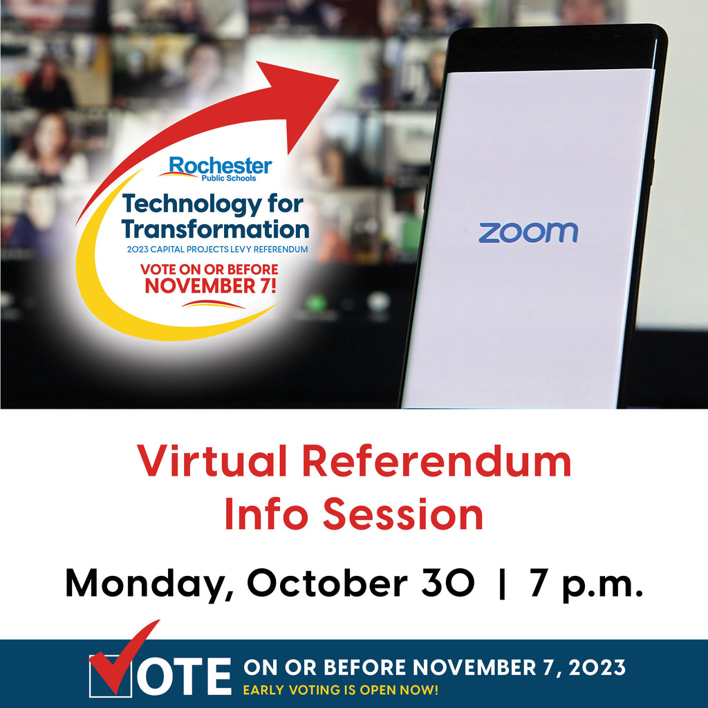 Virtual referendum info session on Monday, October 30 at 7 p.m.