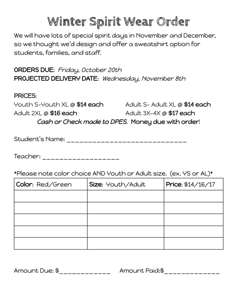 Winter Spirit Wear