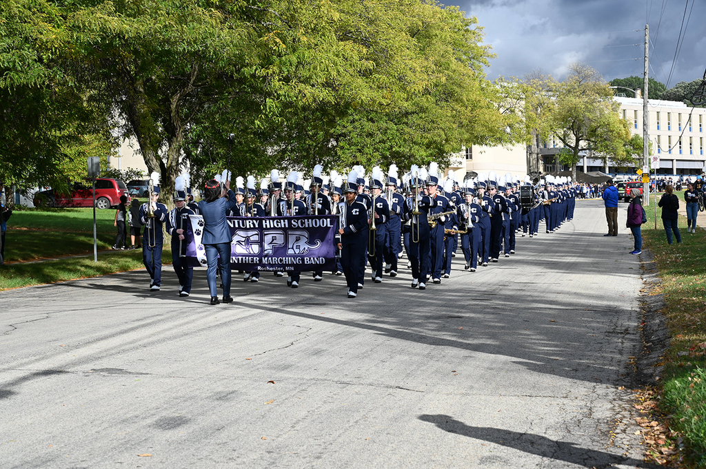 The band leading the parade