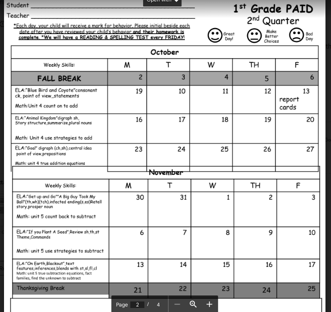 1st grade