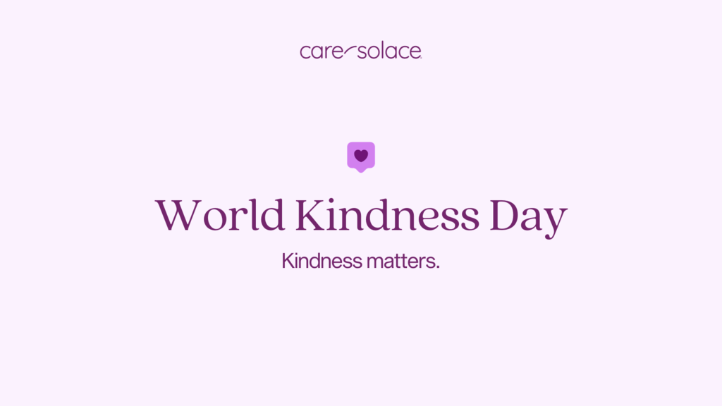 text box with a heart in it along with the text World Kindness Day and Kindness Matters