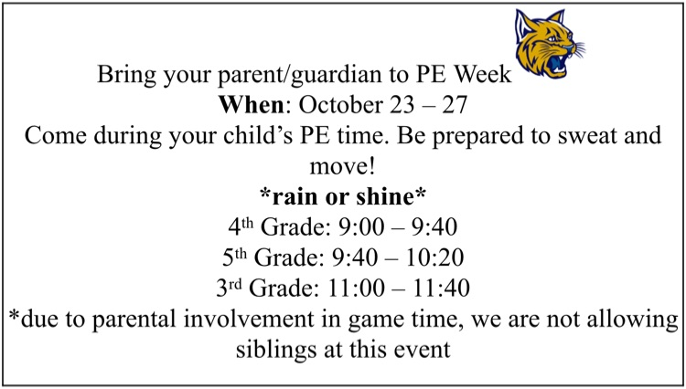 Bring Your Parent to PE Day