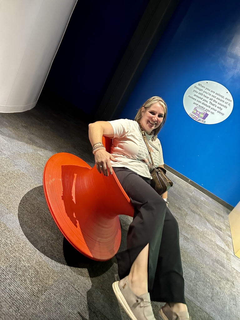 Students at the Science Museum