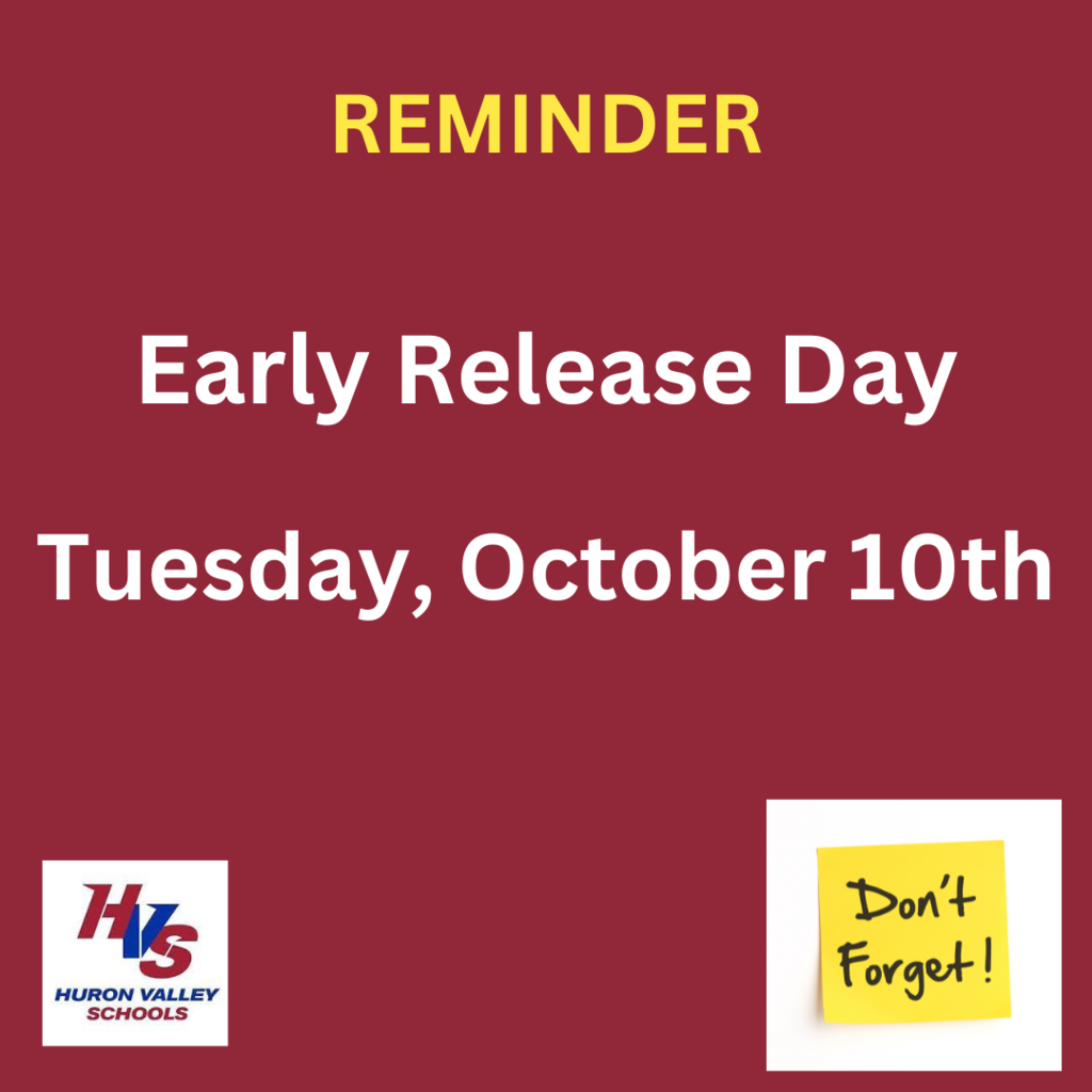 Early Release Day Reminder