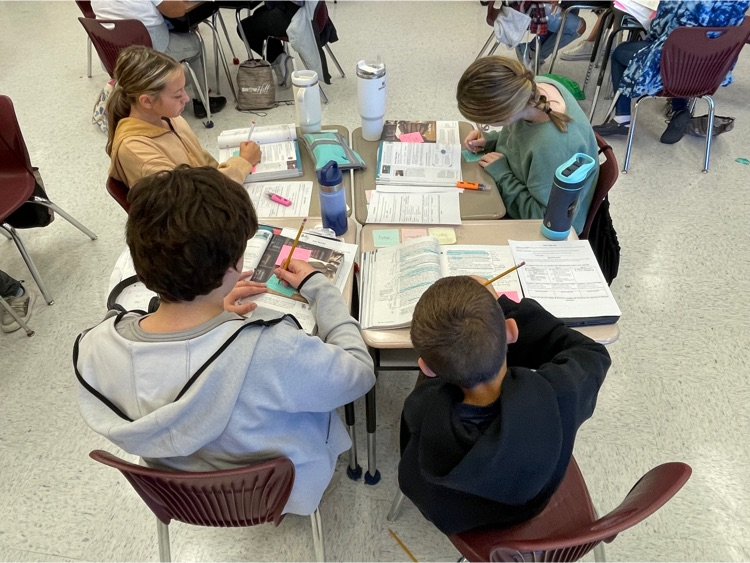 grade 6 students in ELA Class