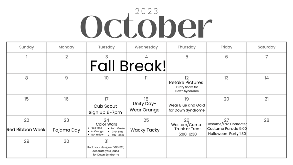 October Events