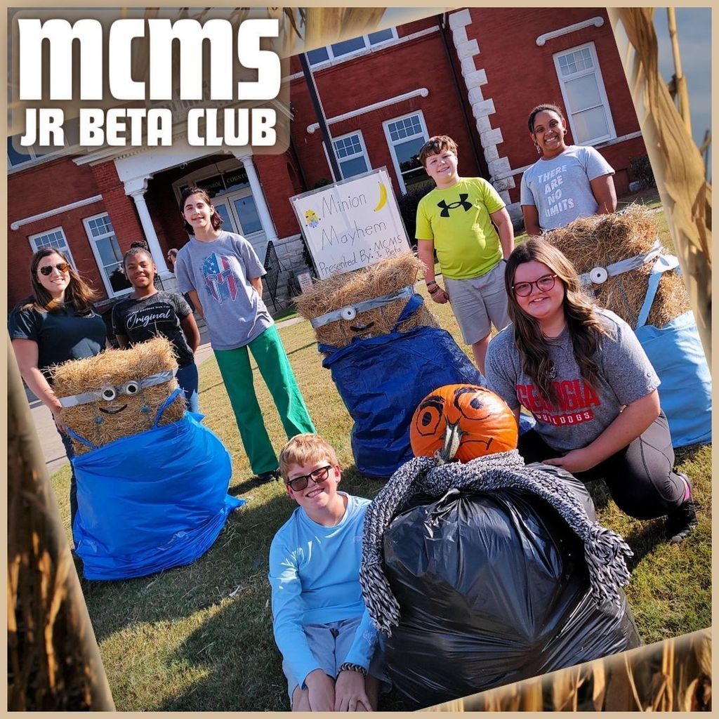 MCMS Jr Beta Club scarecrow