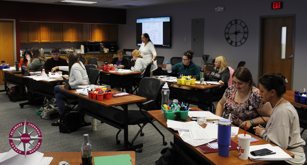 teachers shown in a science investigations workshop