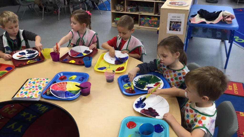 Painting in preschool