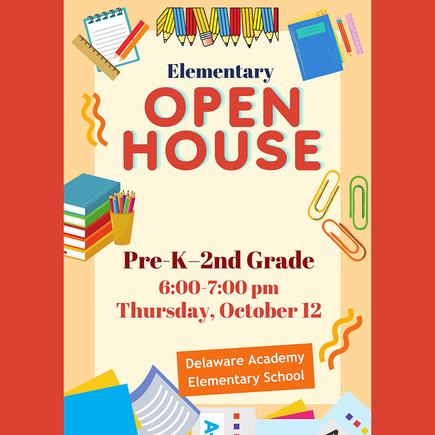 elementary open house tonight 6-7 pm