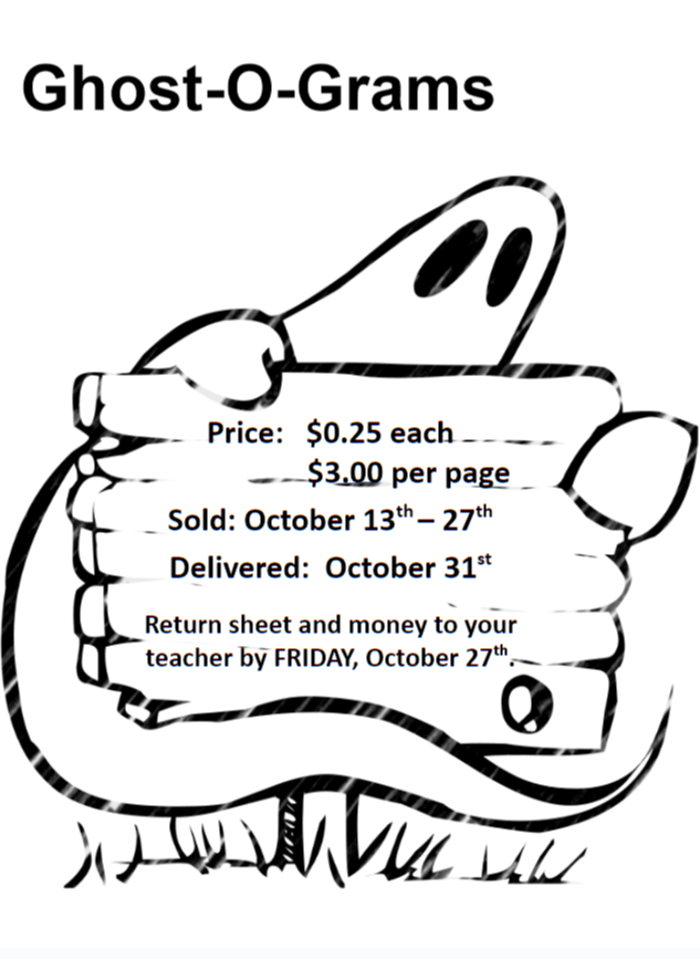 Get your order in for Ghost-O-Grams starting tomorrow!!