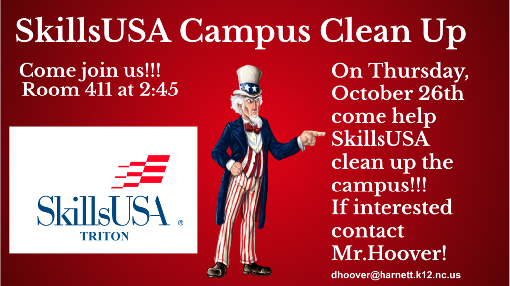 SkillsUSA Campus Clean up