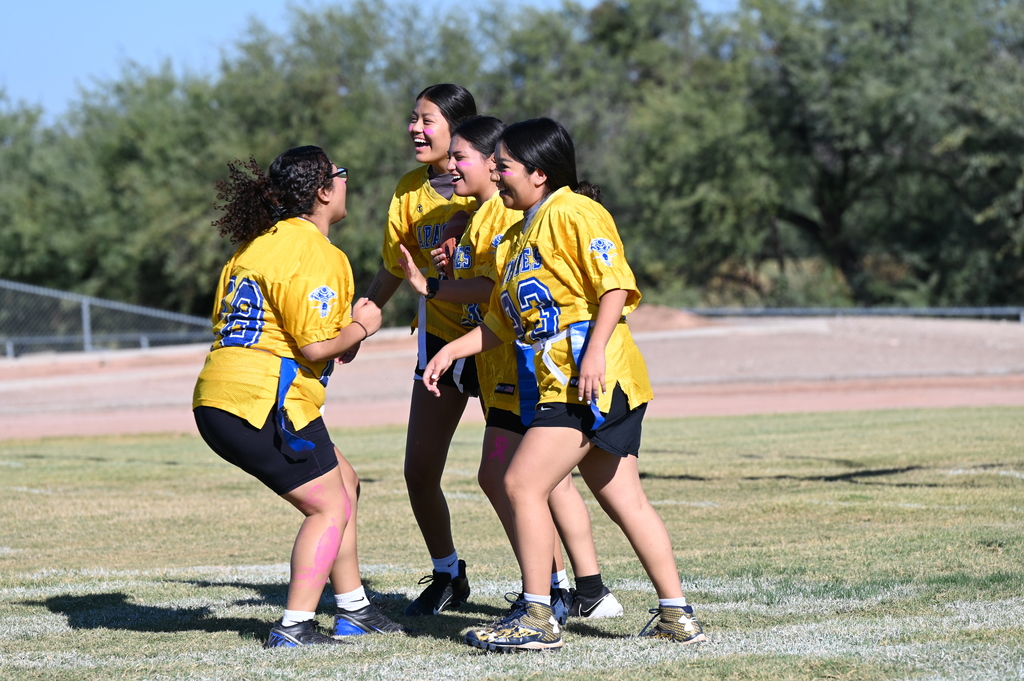 FTHS:  Check out the pics from some of the homecoming activities.  Powder Puff Football, Pep Assembly & Parade! 