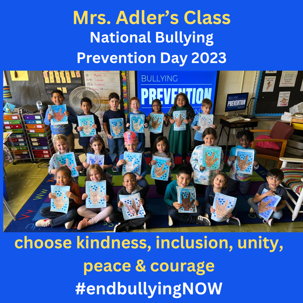 Mrs. Adler's class on anti bullying week
