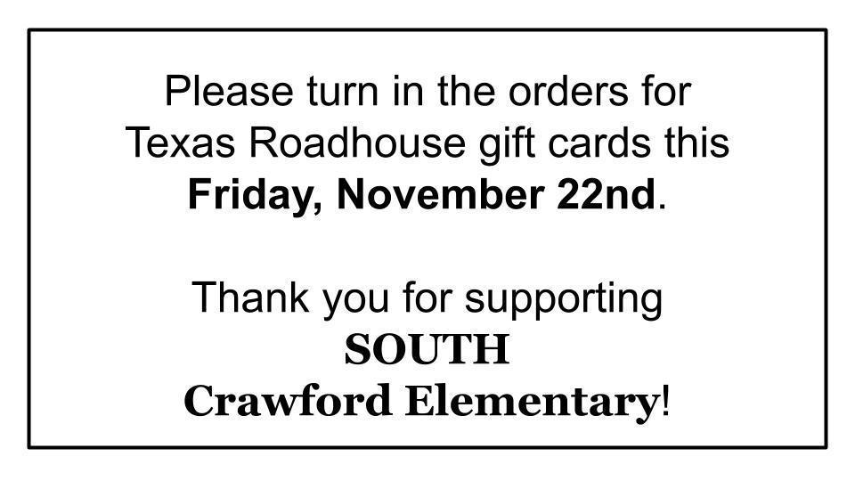 Texas Roadhouse Fundraiser