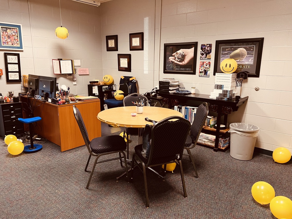 Office decorated with smiles!