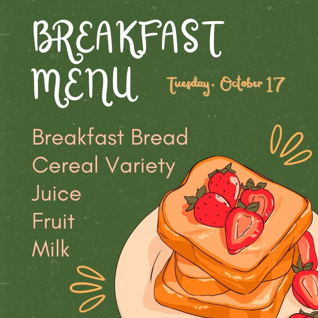 Tuesday 10/17 Breakfast