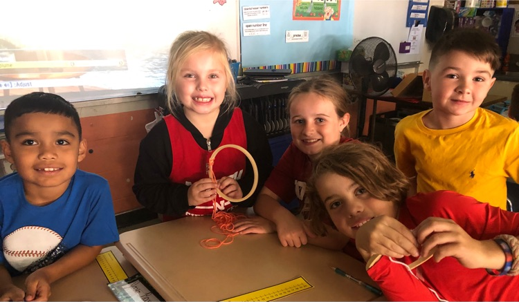 students and dream catchers 