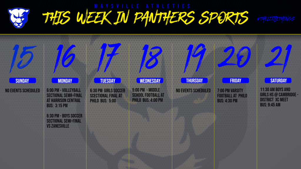 WEEKLY ATHLETICS